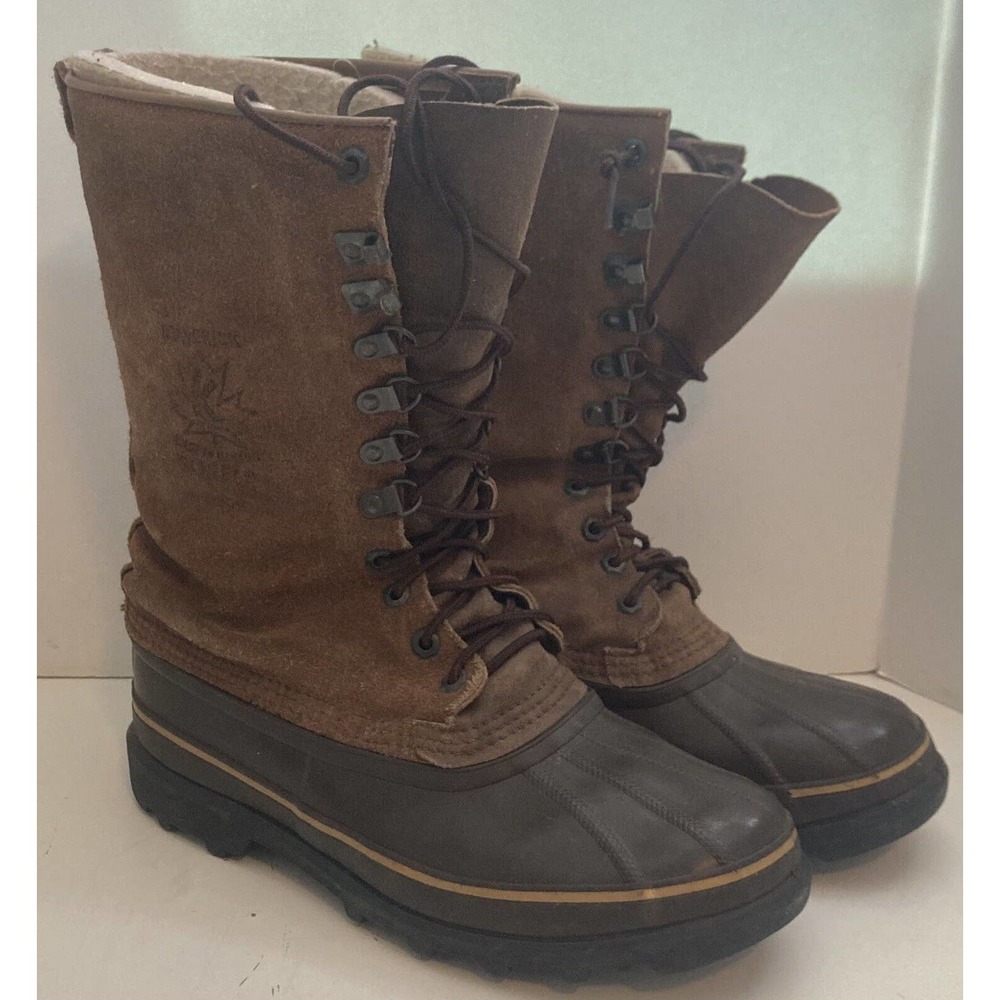 SOREL Maverick Waterproof Fishing Duck Boots Insulated Winter Liner MENS Size 9